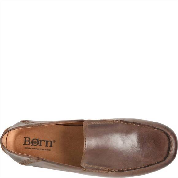 NEW BORN men's marcel slip on in dk brown nut